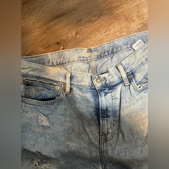 Old navy relaxed slim bright acid men jeans distressed look size 36x30 - Picture 7 of 12